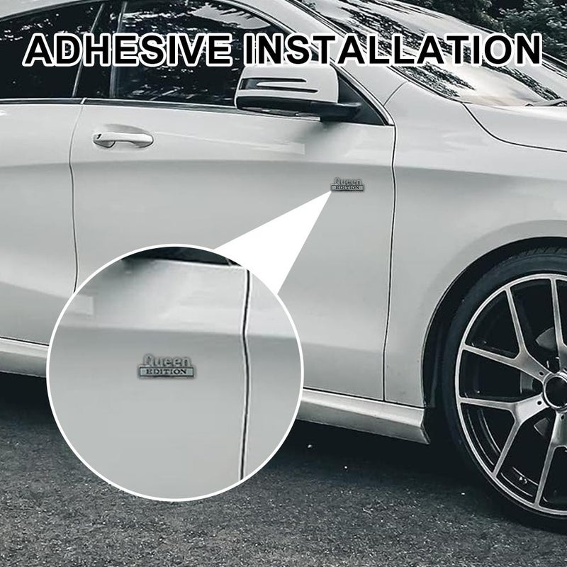 Queen Edition 3D Emblem Sticker, 2026 New Queen Edition Emblem, Old Man Editioned Car Emblems, Funny Editions License Plate Frame, Easy to Stick, for Car Truck SUV - Image 5